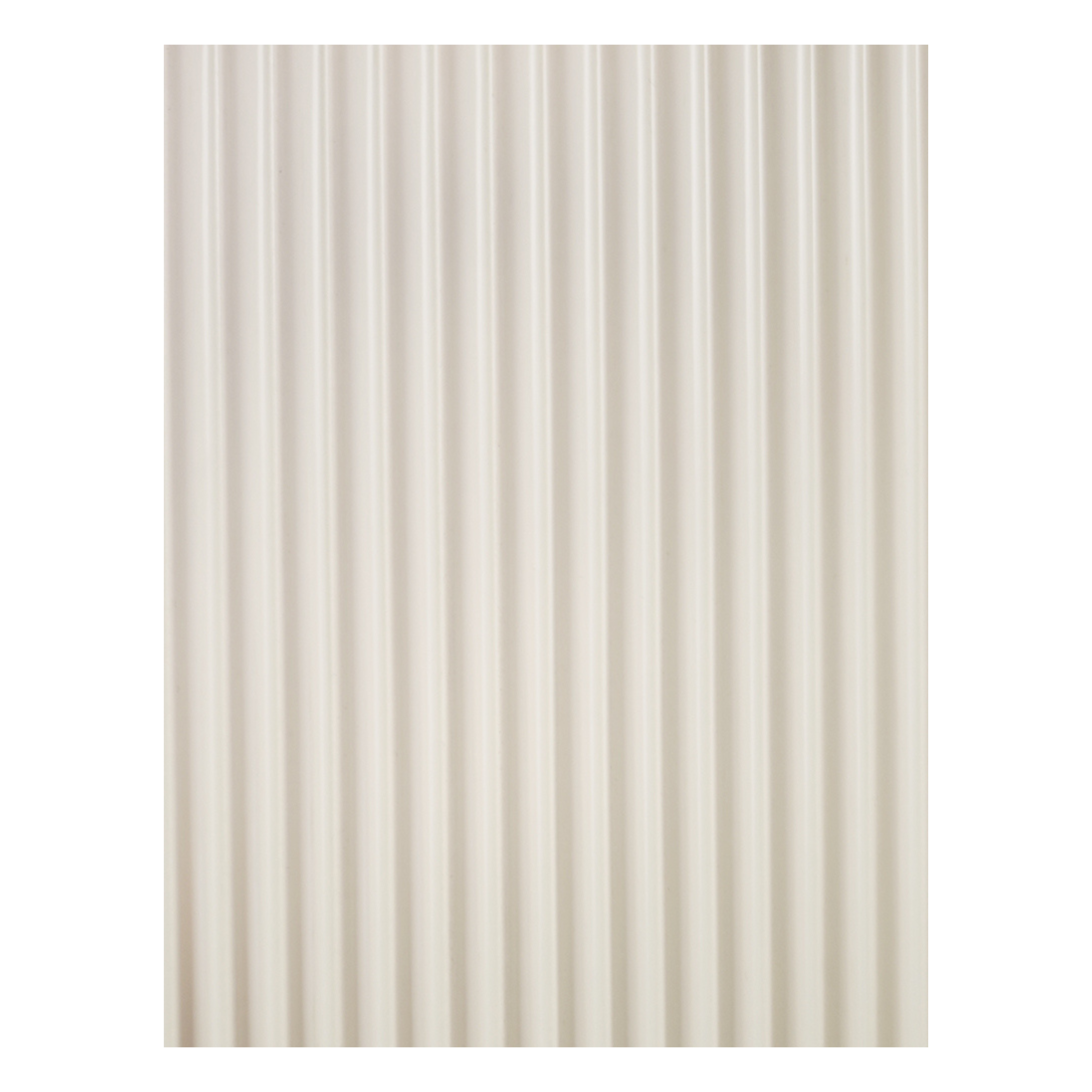 Sara Ribbed Base Console Table - Off White