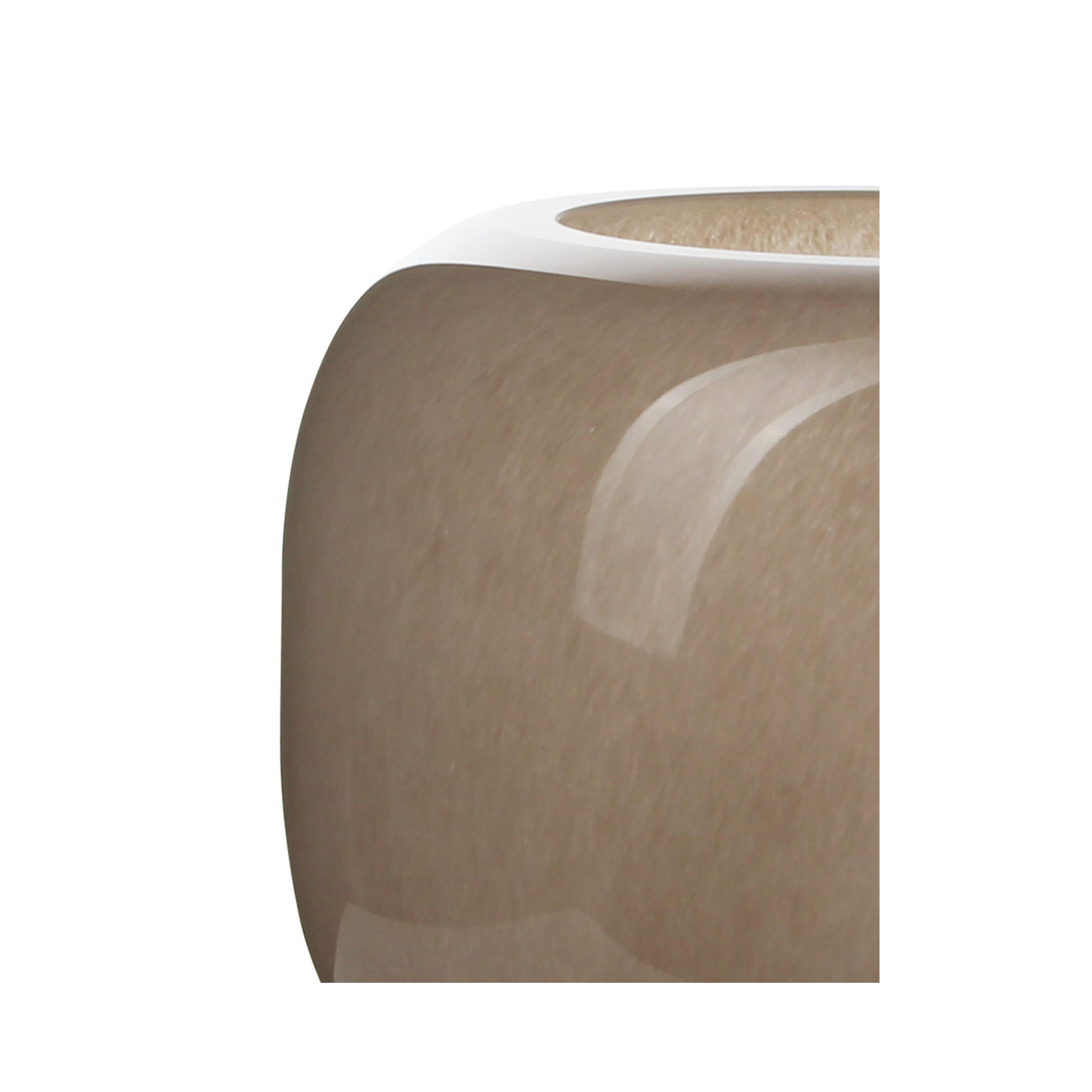 24X20CM Remi Glass Vase - Mocha