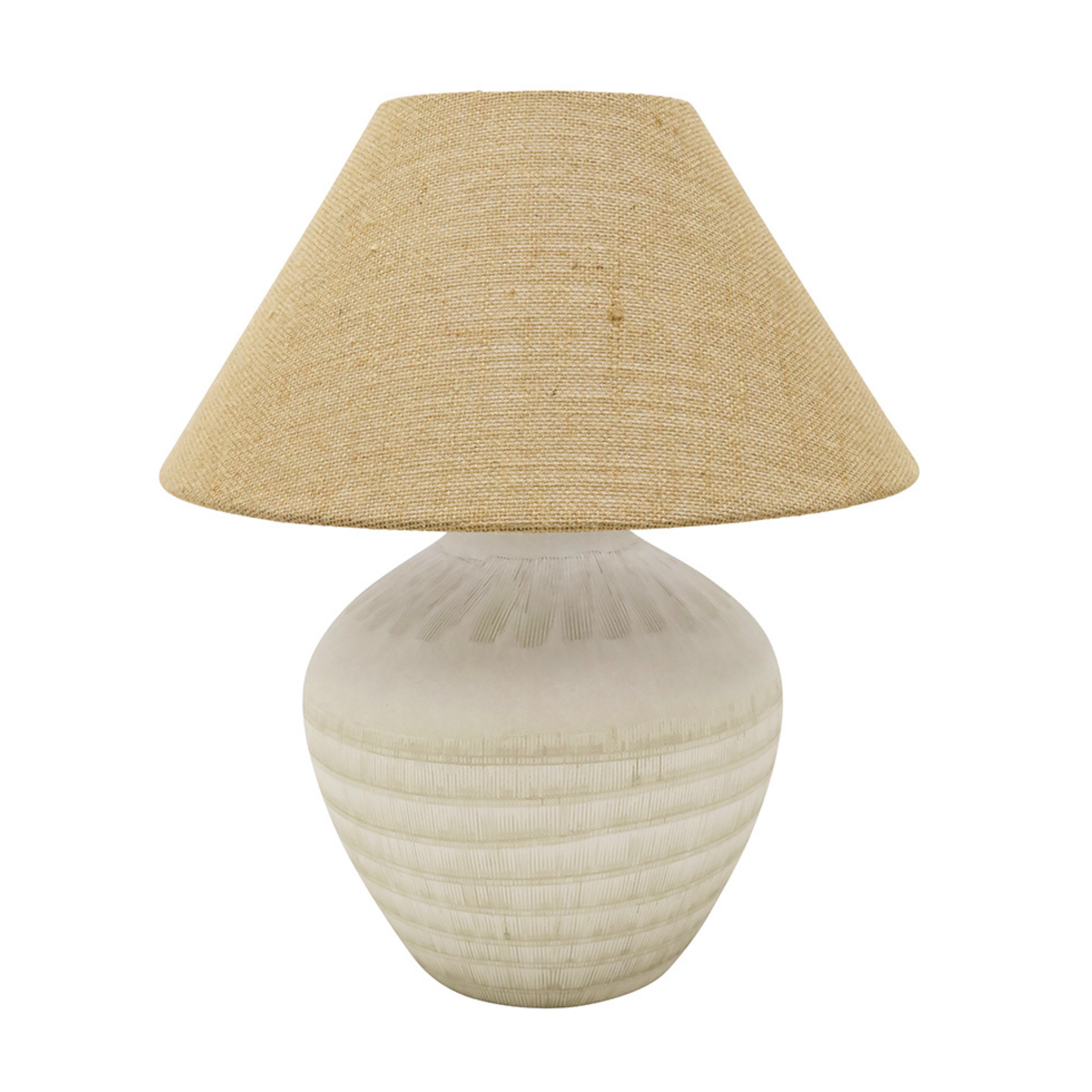 Eva Ceramic Lamp - Milky White