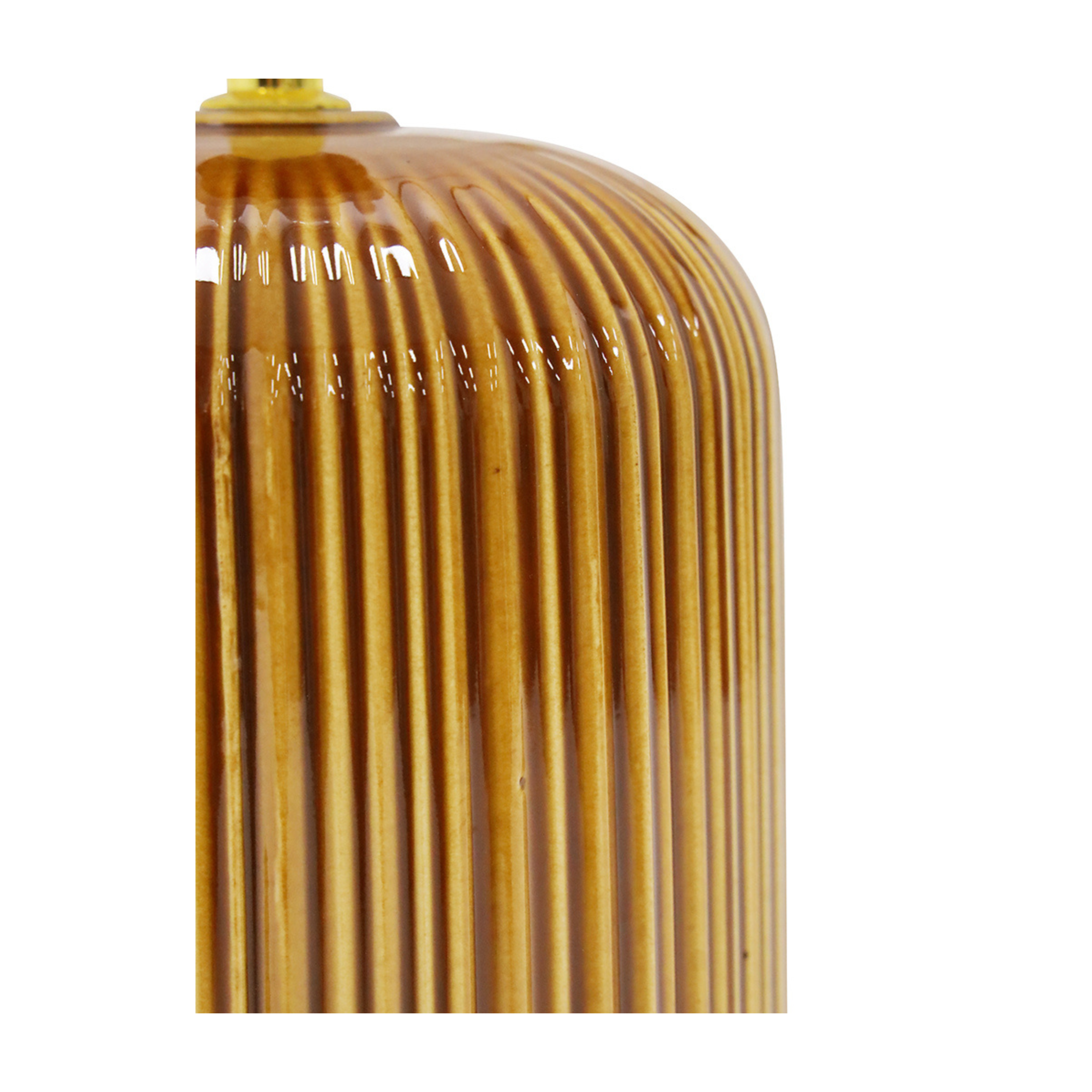 Jolina Ceramic Lamp - Amber