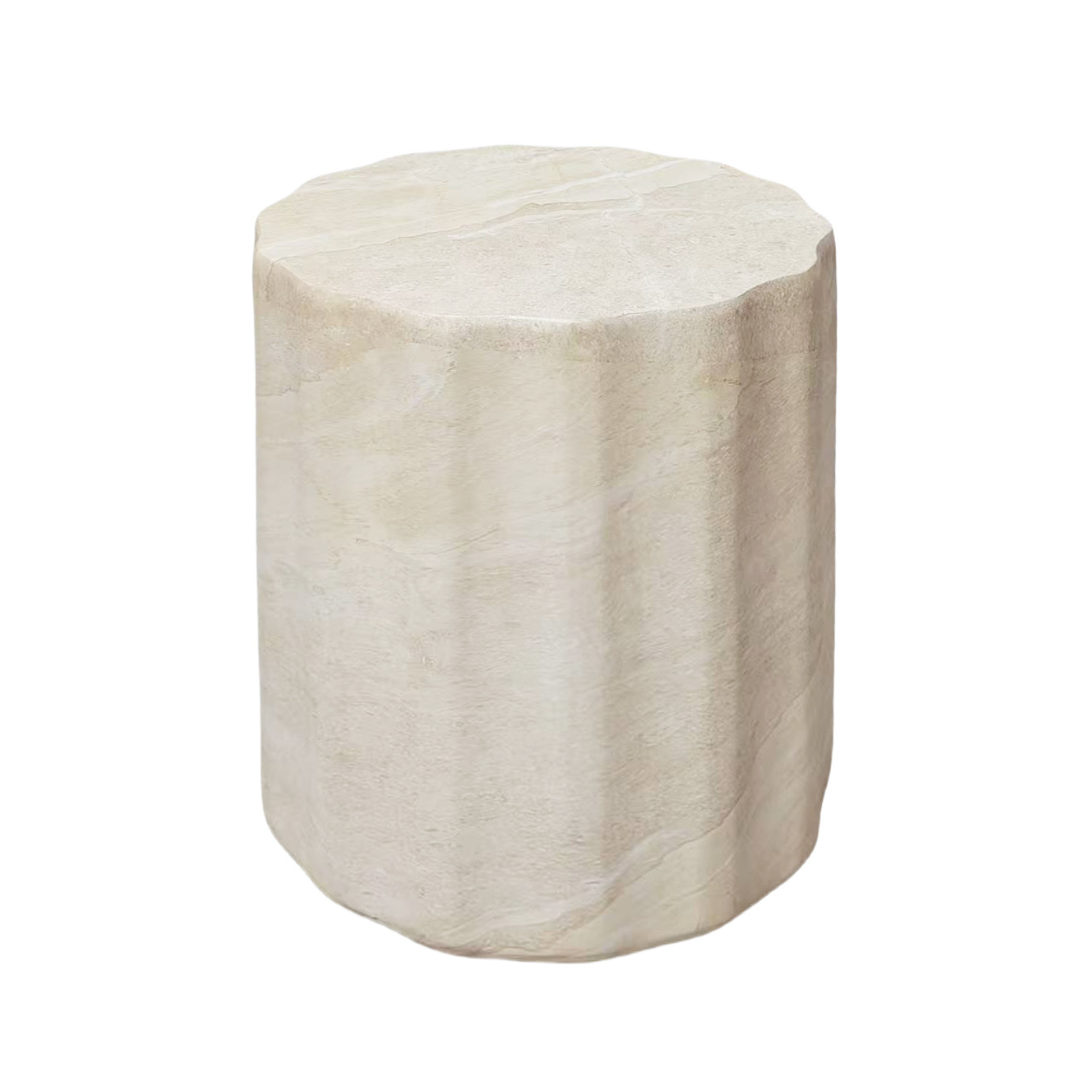 Waves MGO Stool - Beige Marble
