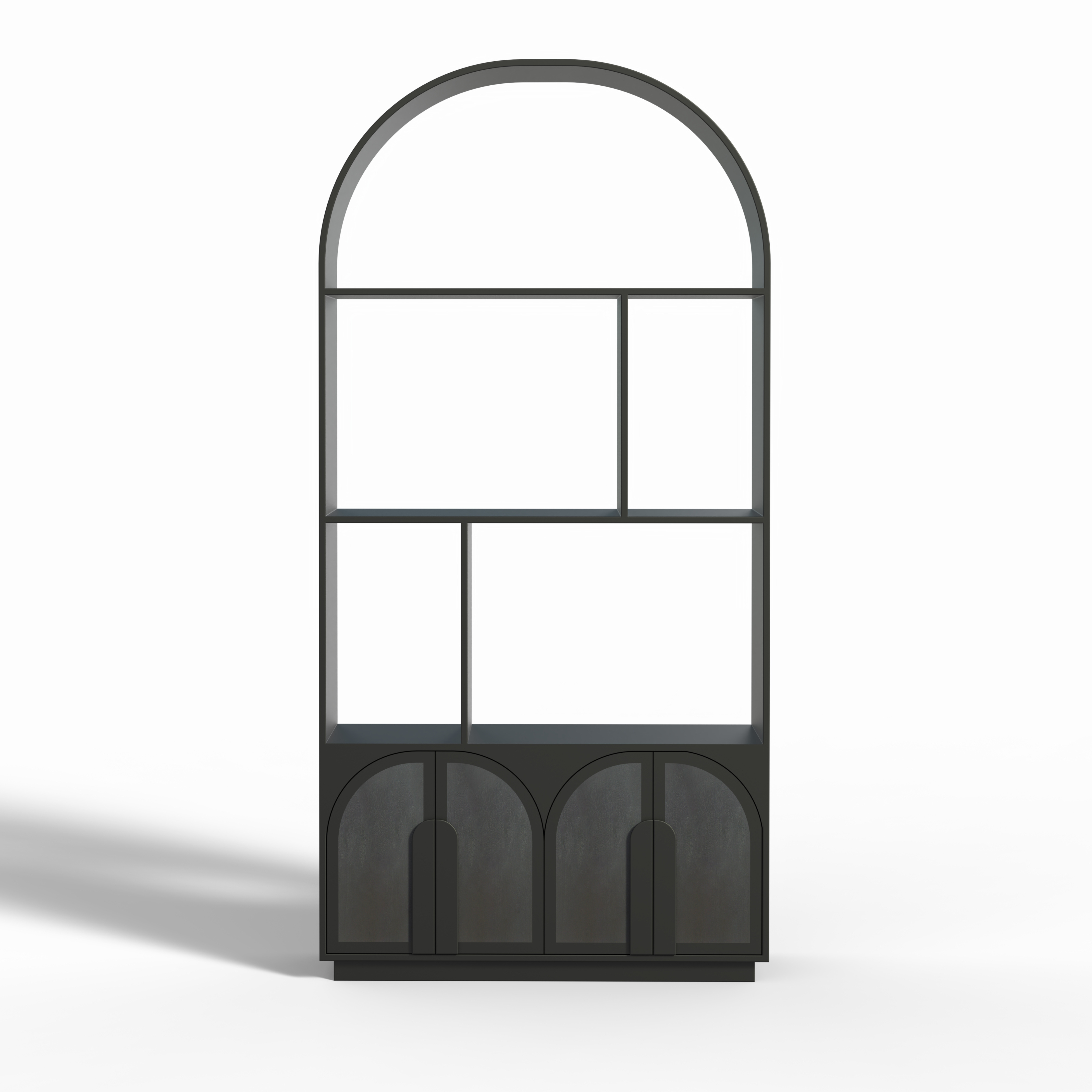 Nico Wooden Bookshelf - Black