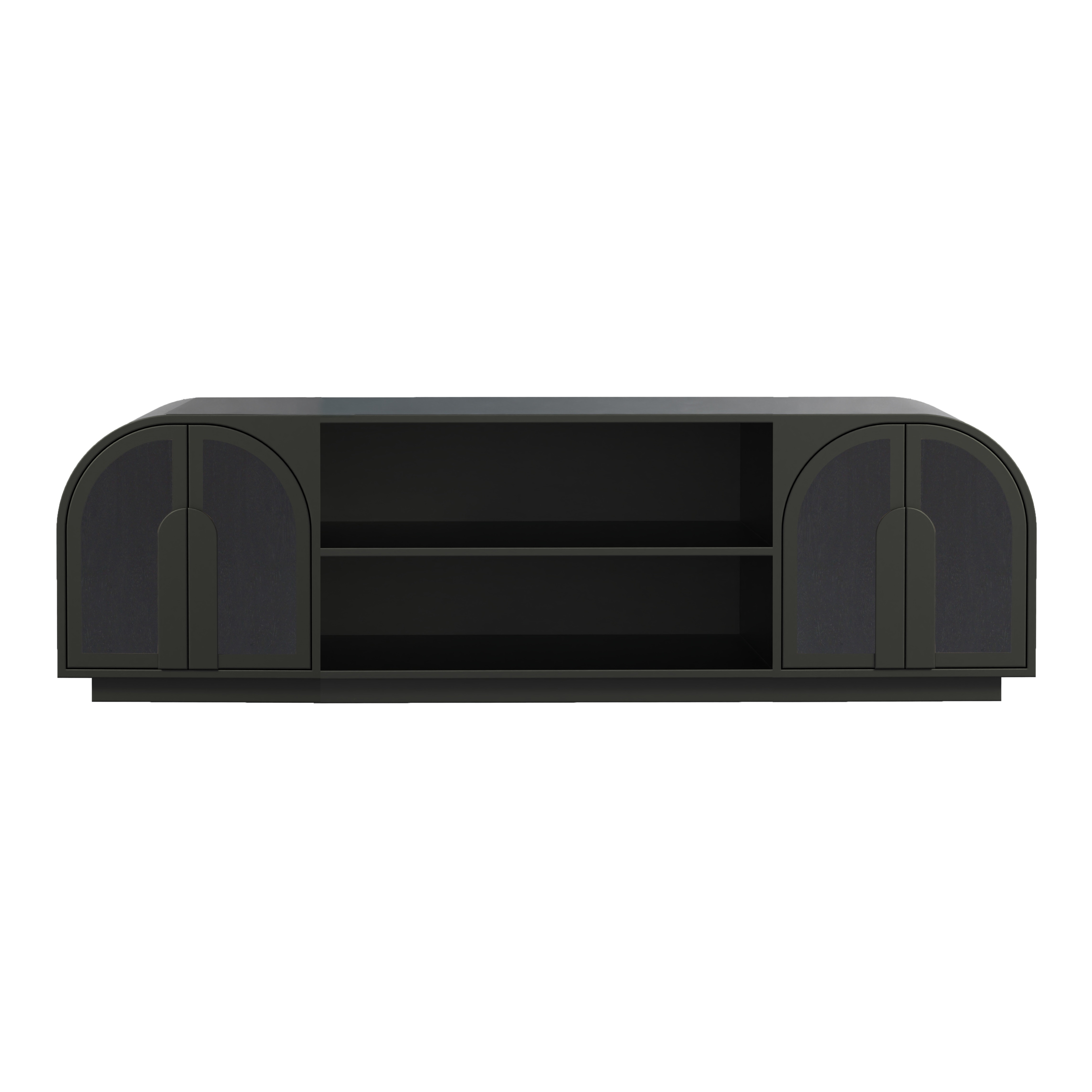 Nico Wooden Media Unit - Black