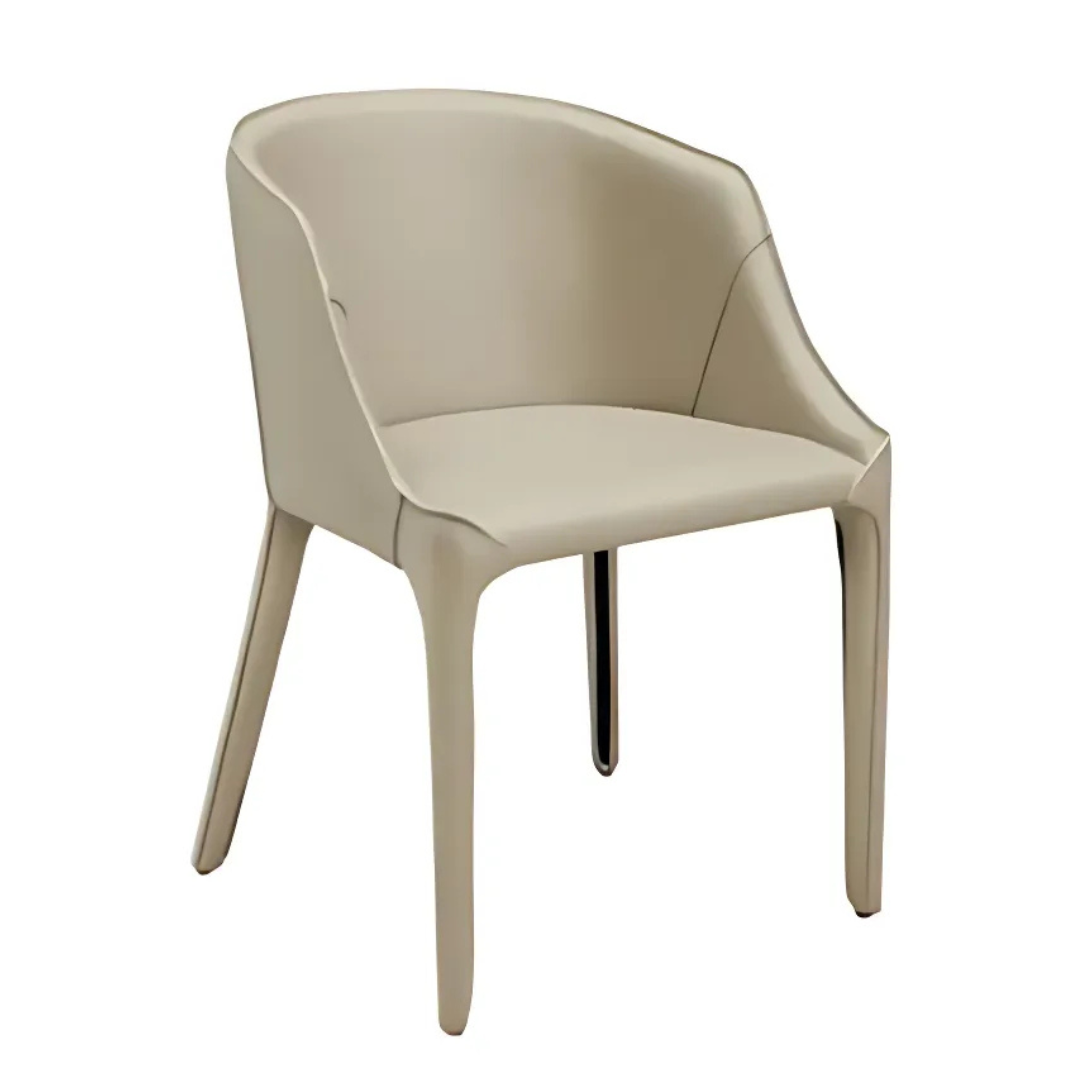Leela Leather Dining Chair - Fawn