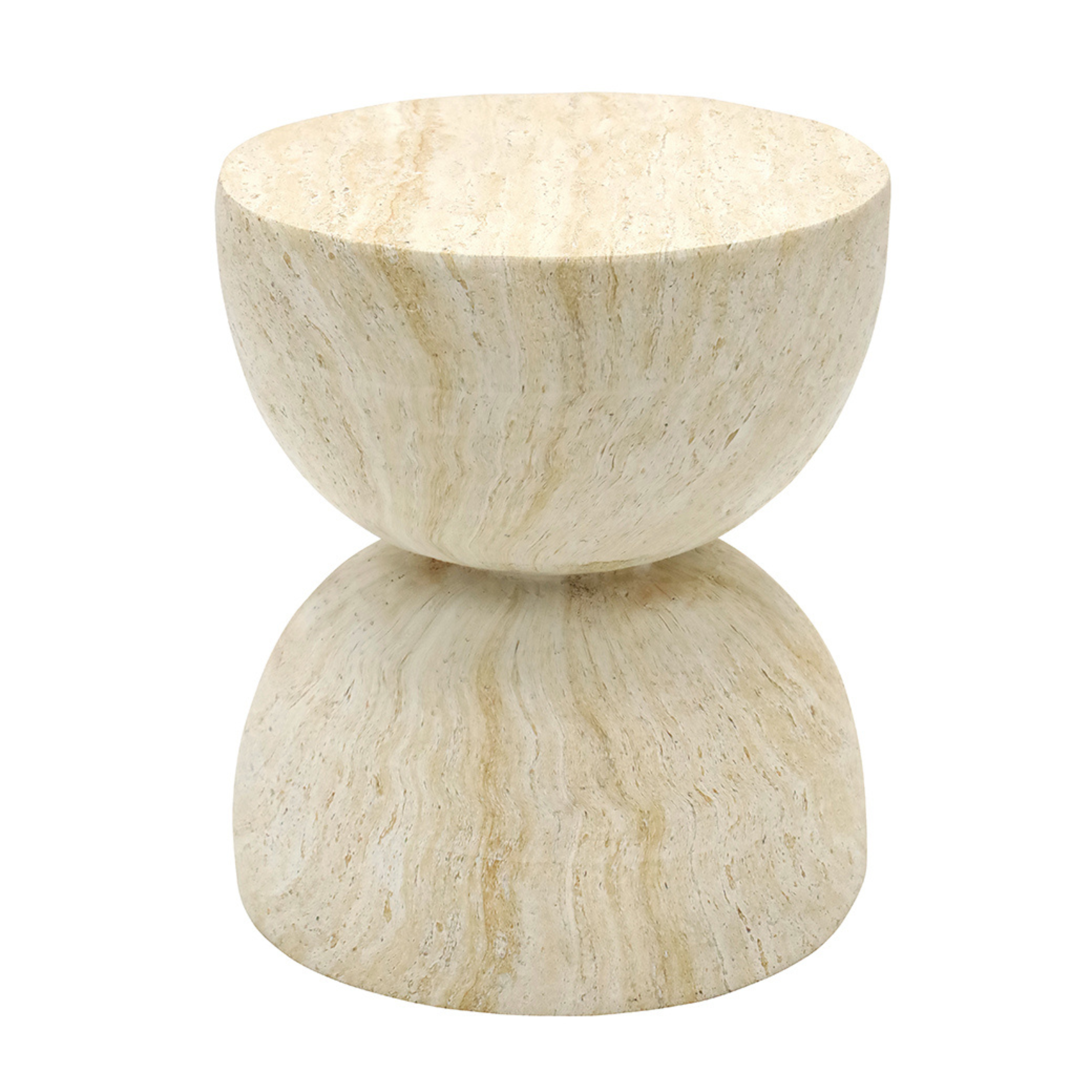 Domo MGO Sidetable - Travertine Look