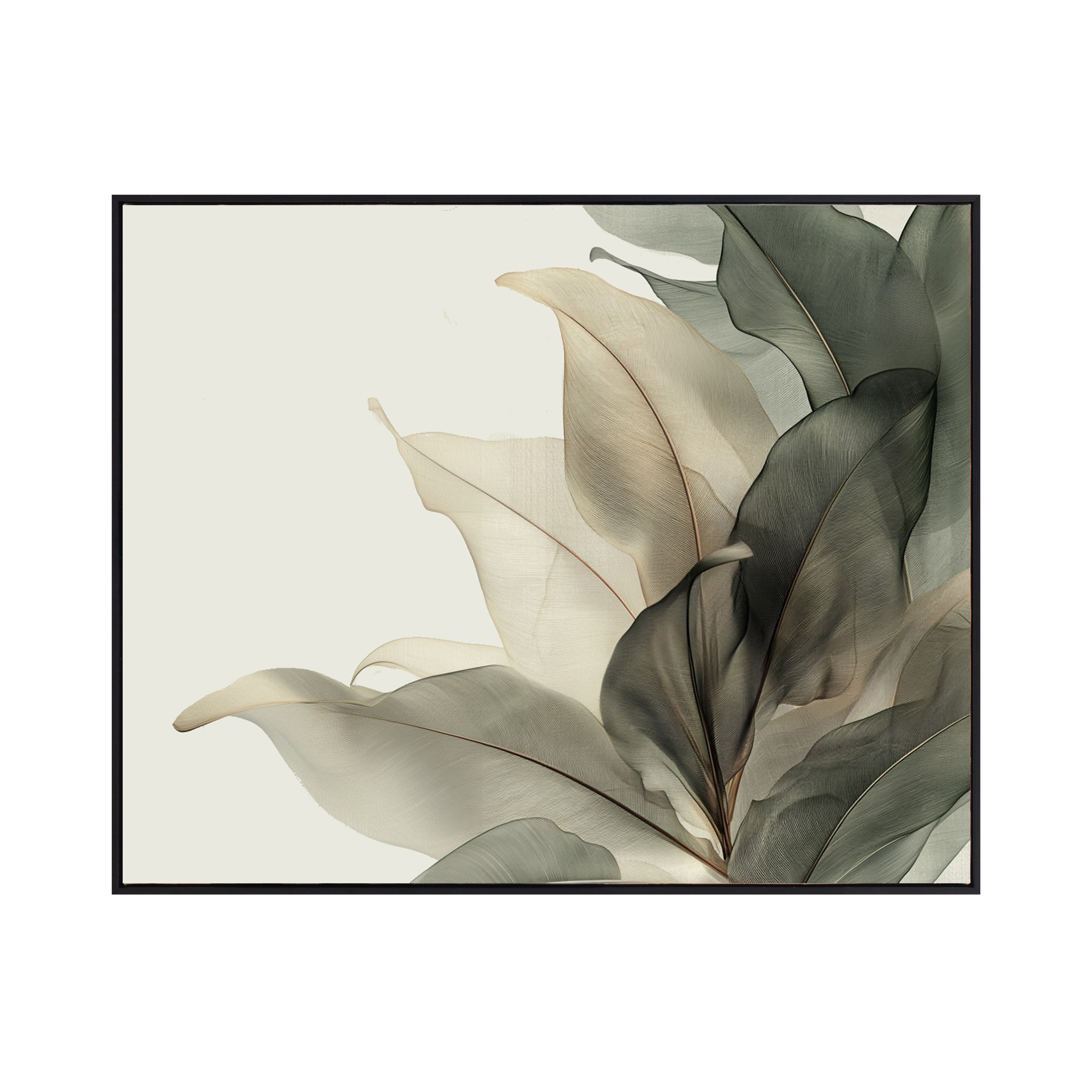 Bloom A Framed Art - Black