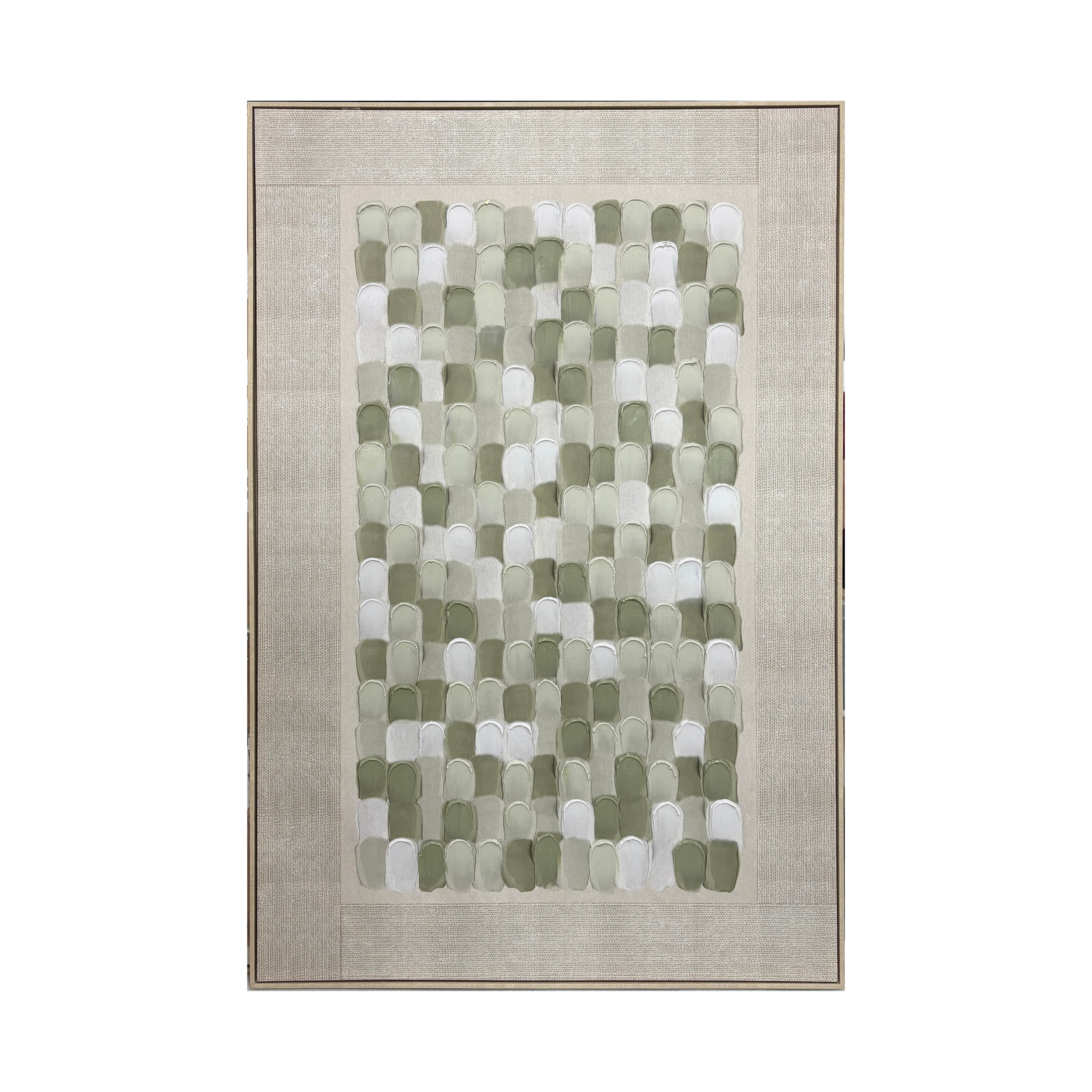Dashi Textured Frame Canvas - Natural