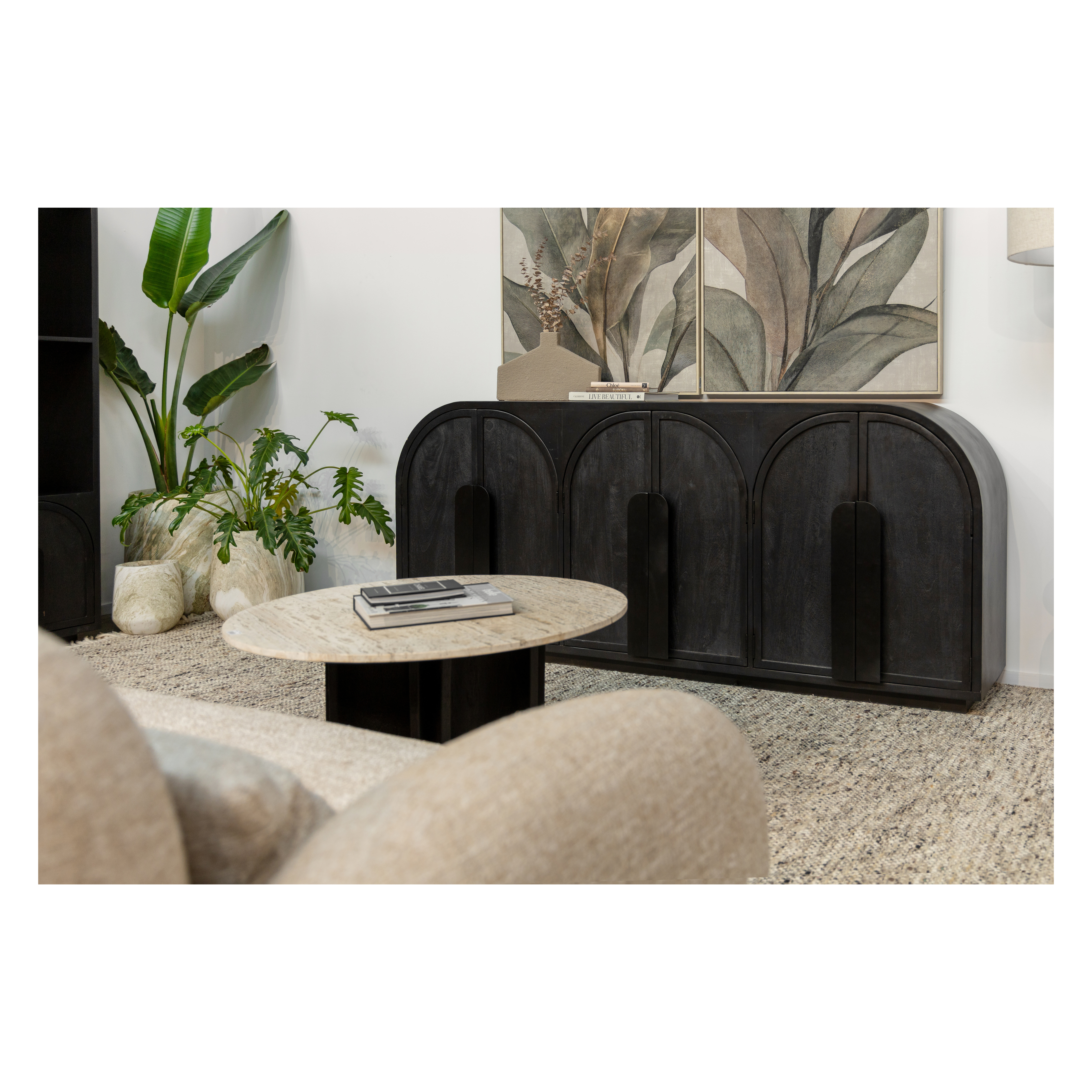 Nico Wooden Sideboard - Black