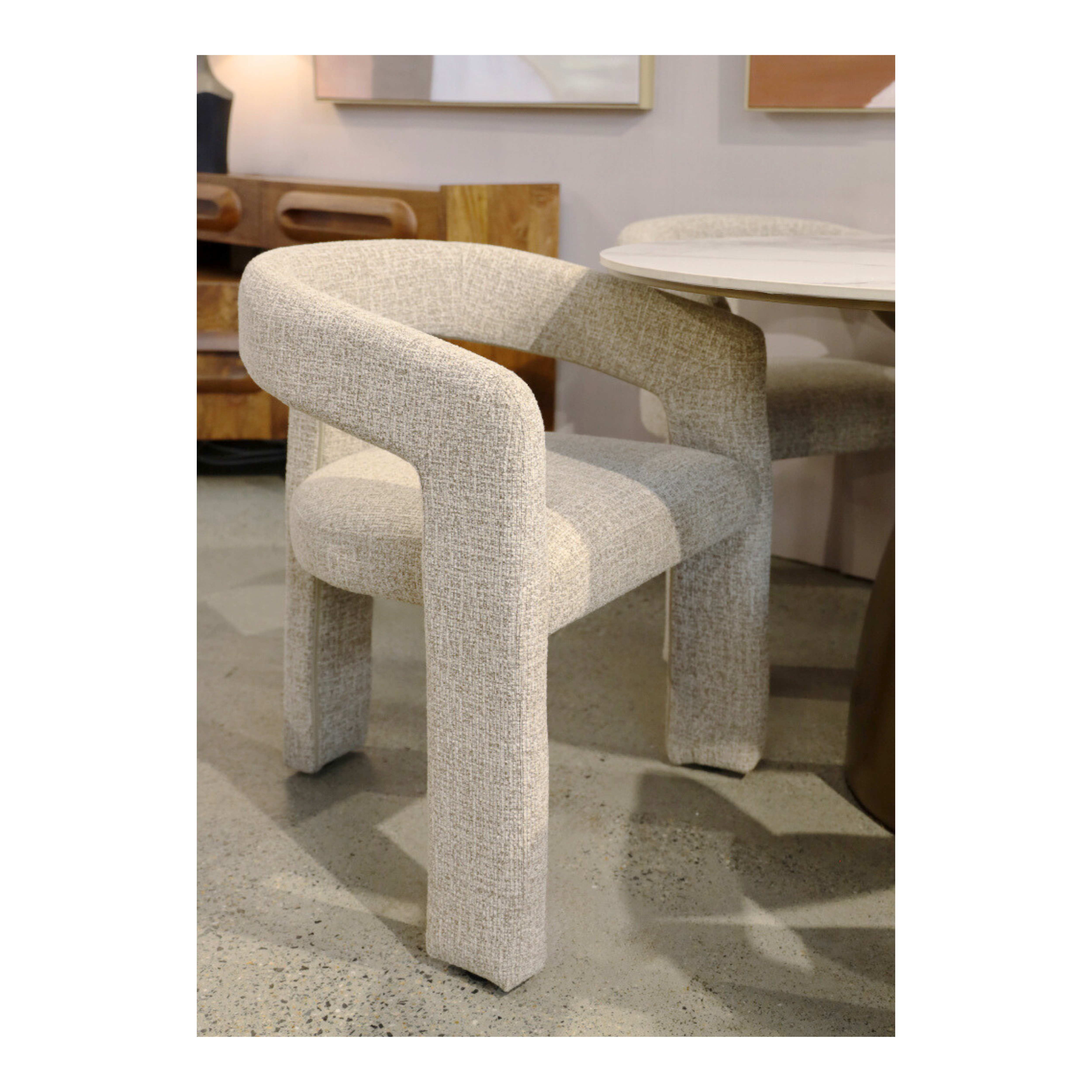 Elise Dining Chair - Taupe Fleck