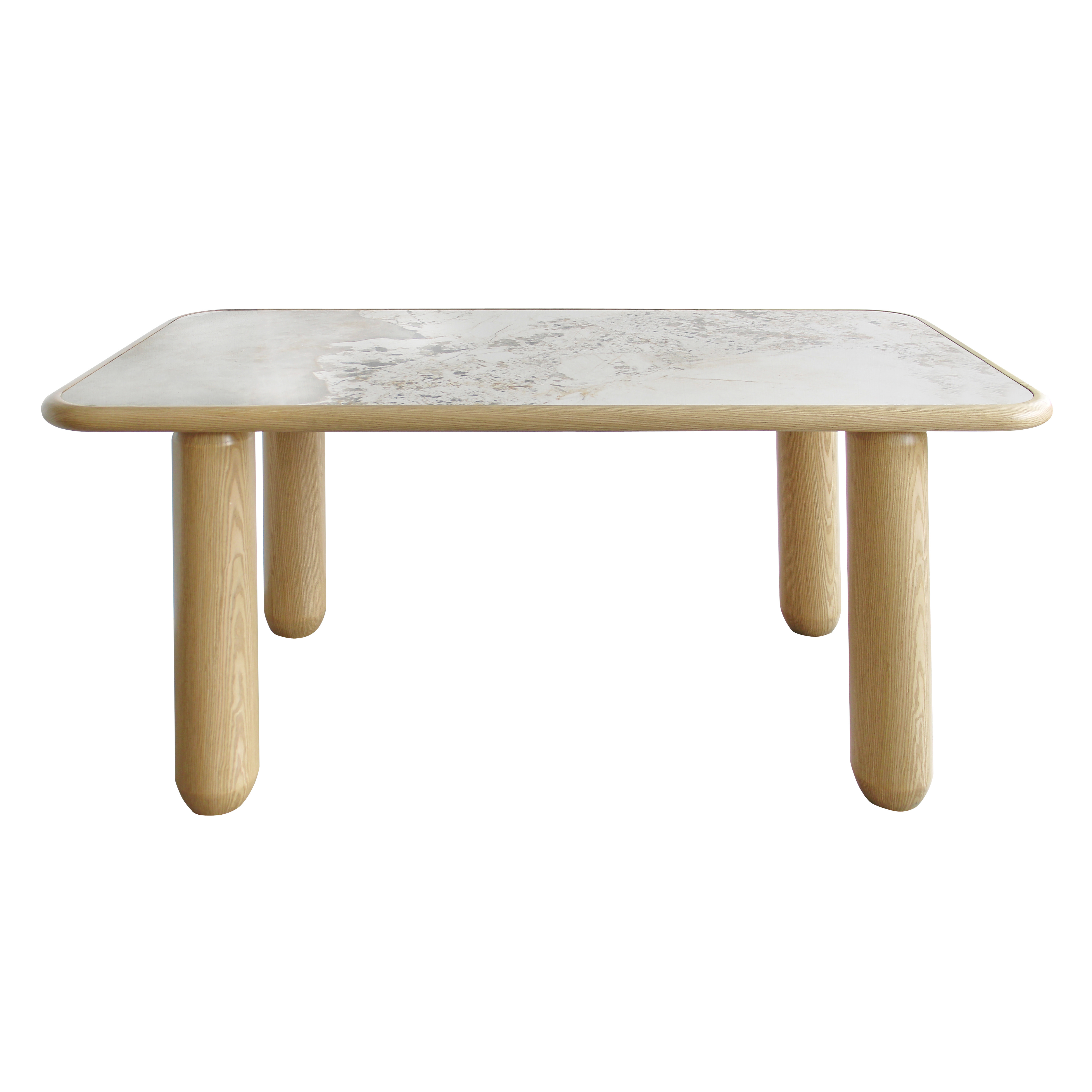 Otis Ceramic Top Dining Table - White Oak