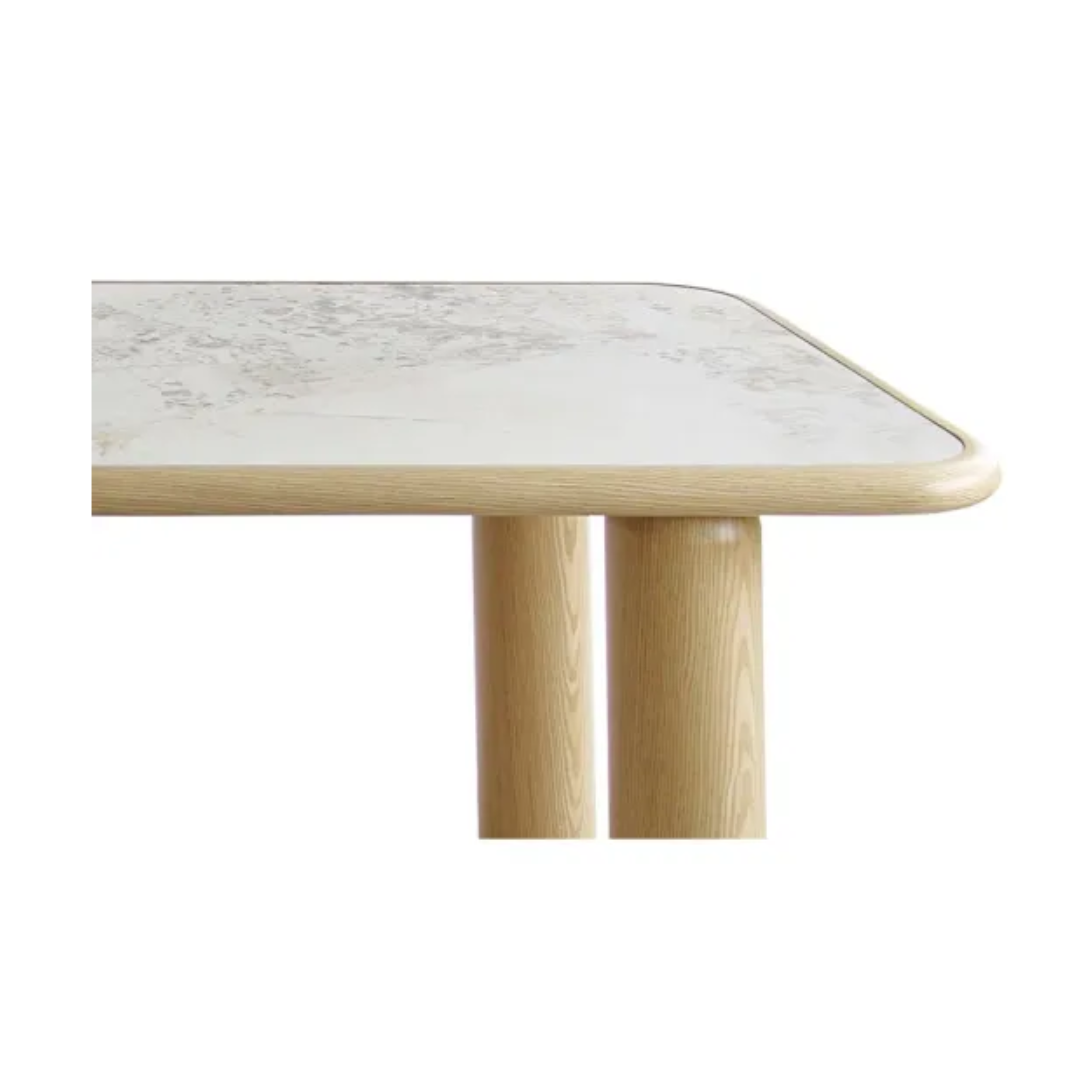 Otis Ceramic Top Dining Table - White Oak