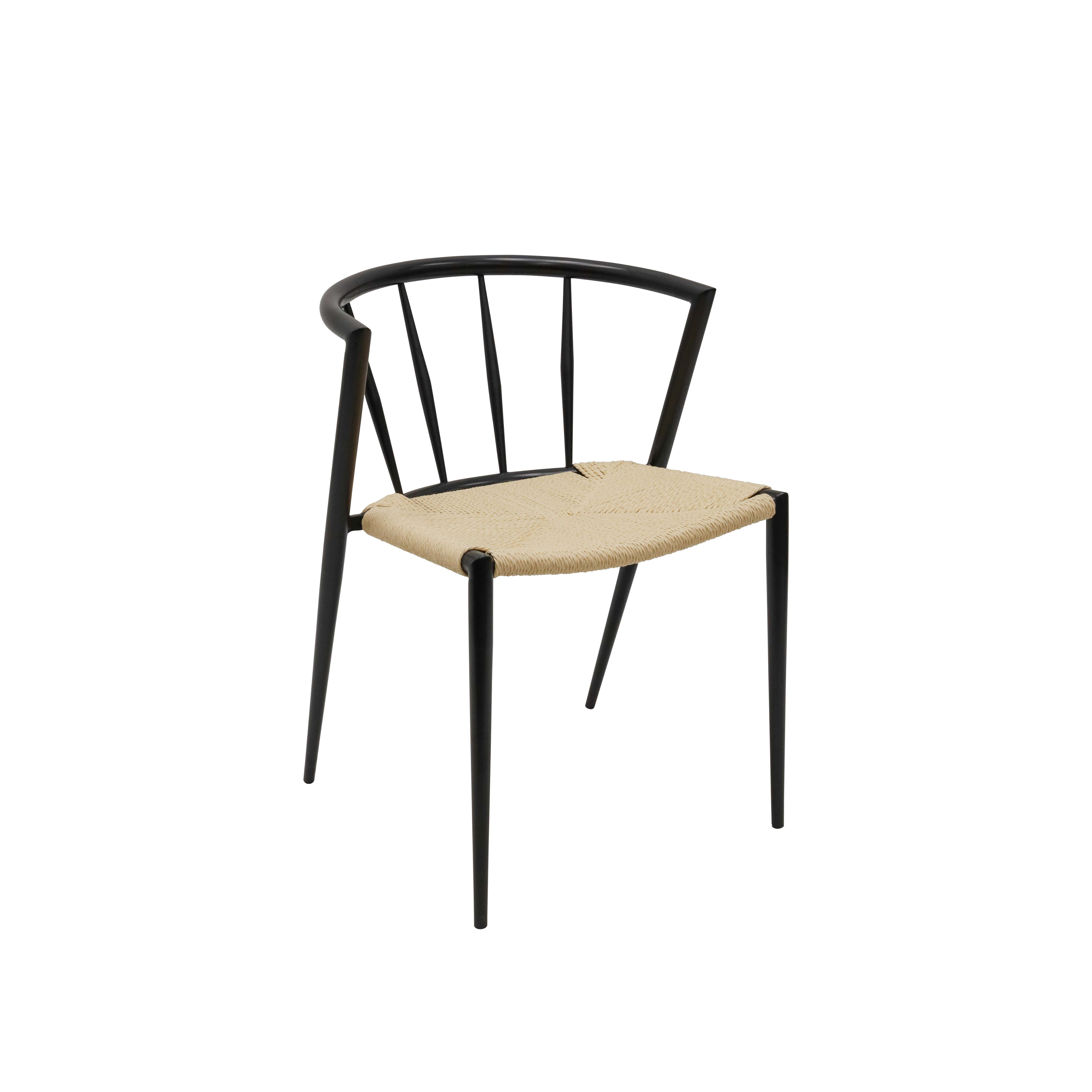Lume Stackable Dining Chair - Black