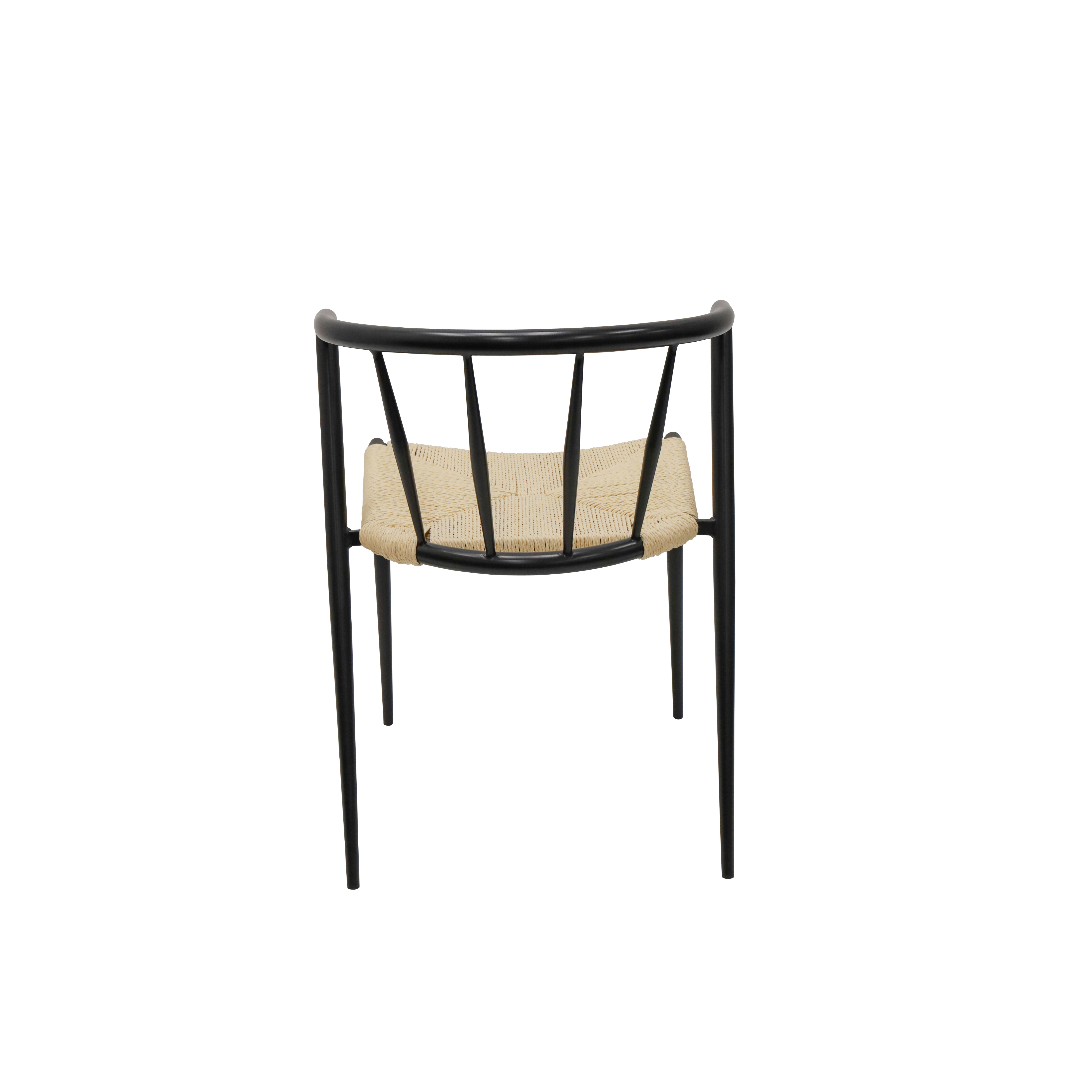 Lume Stackable Dining Chair - Black