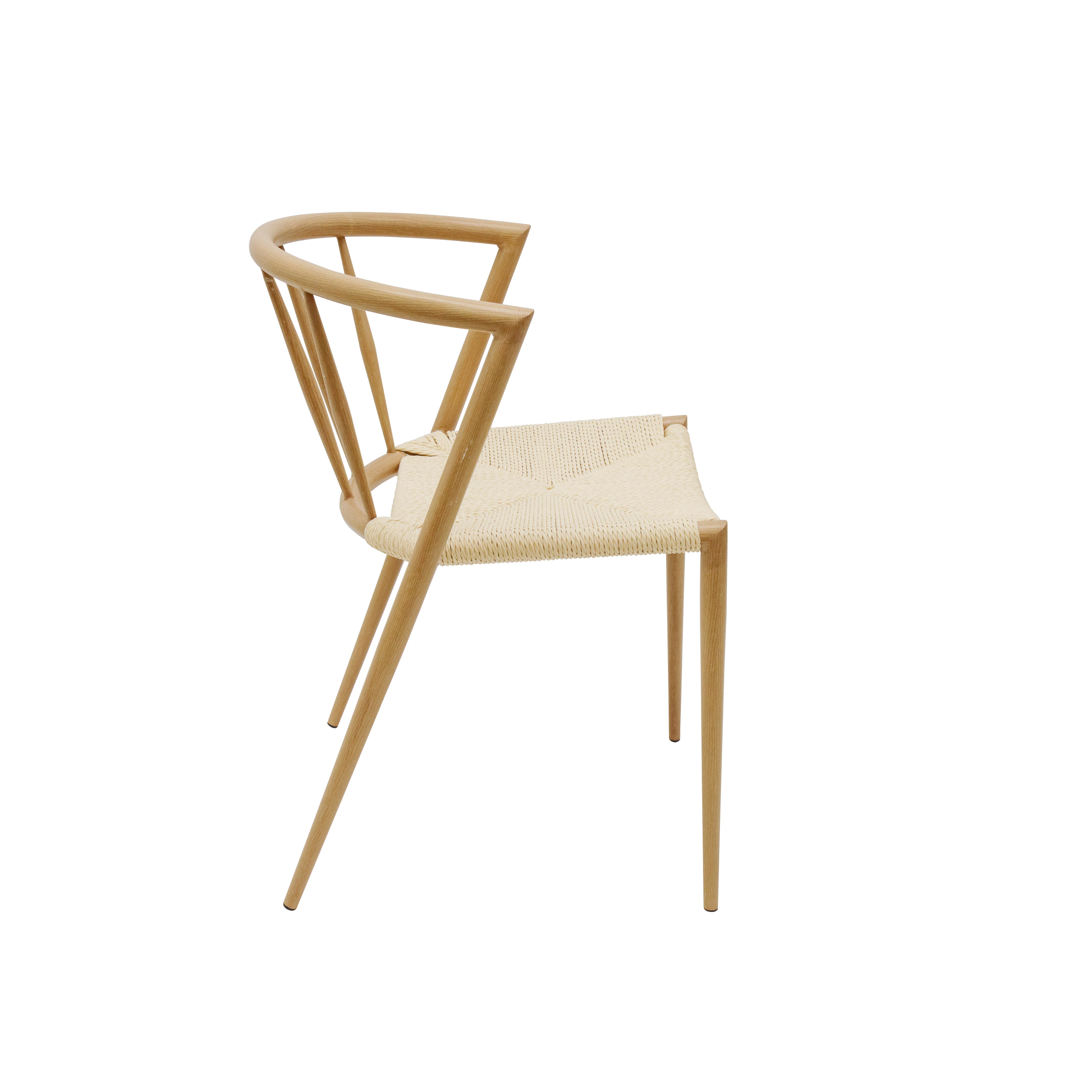 Lume Stackable Dining Chair - Oak Transfer