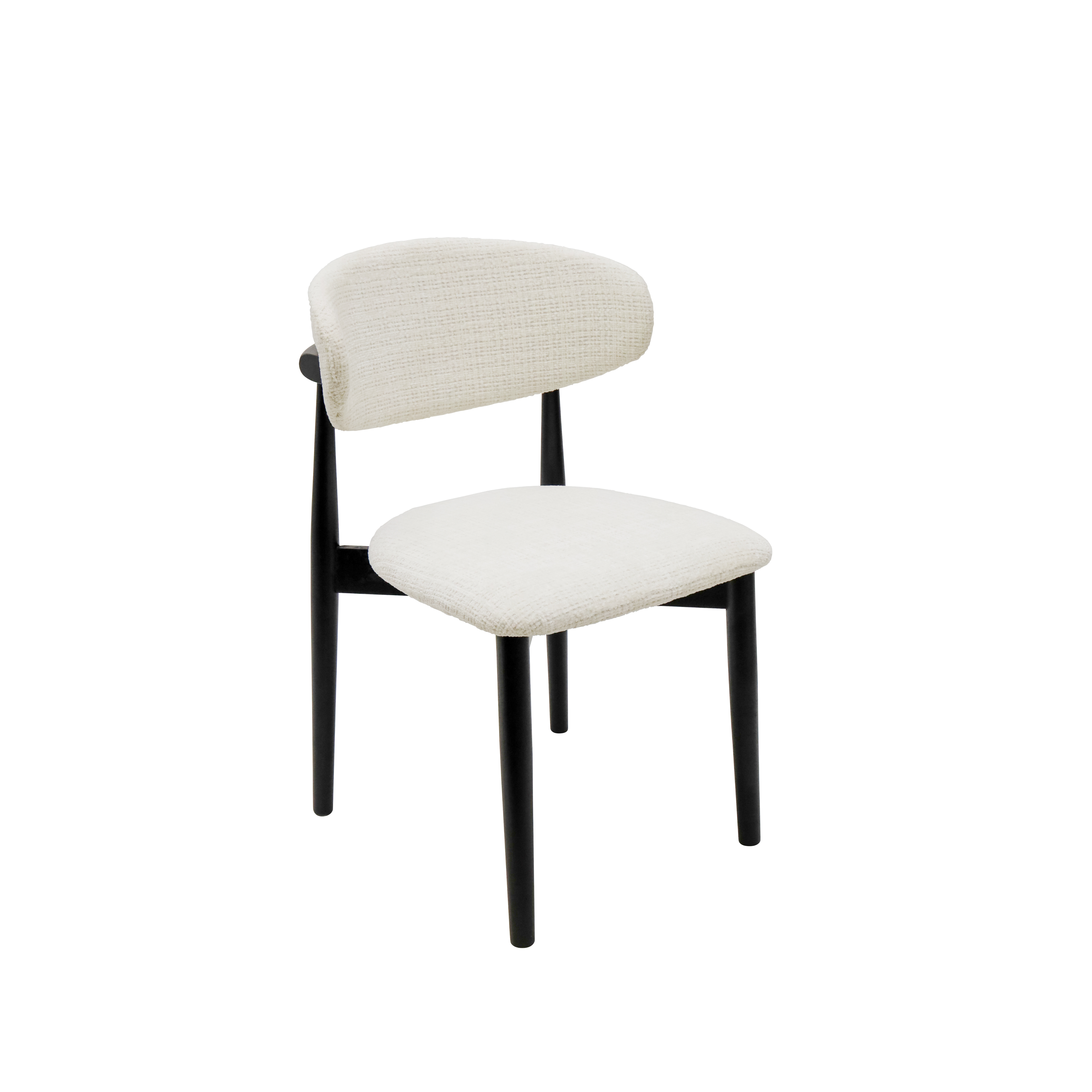 Alexa Dining Chair - Beige & Black