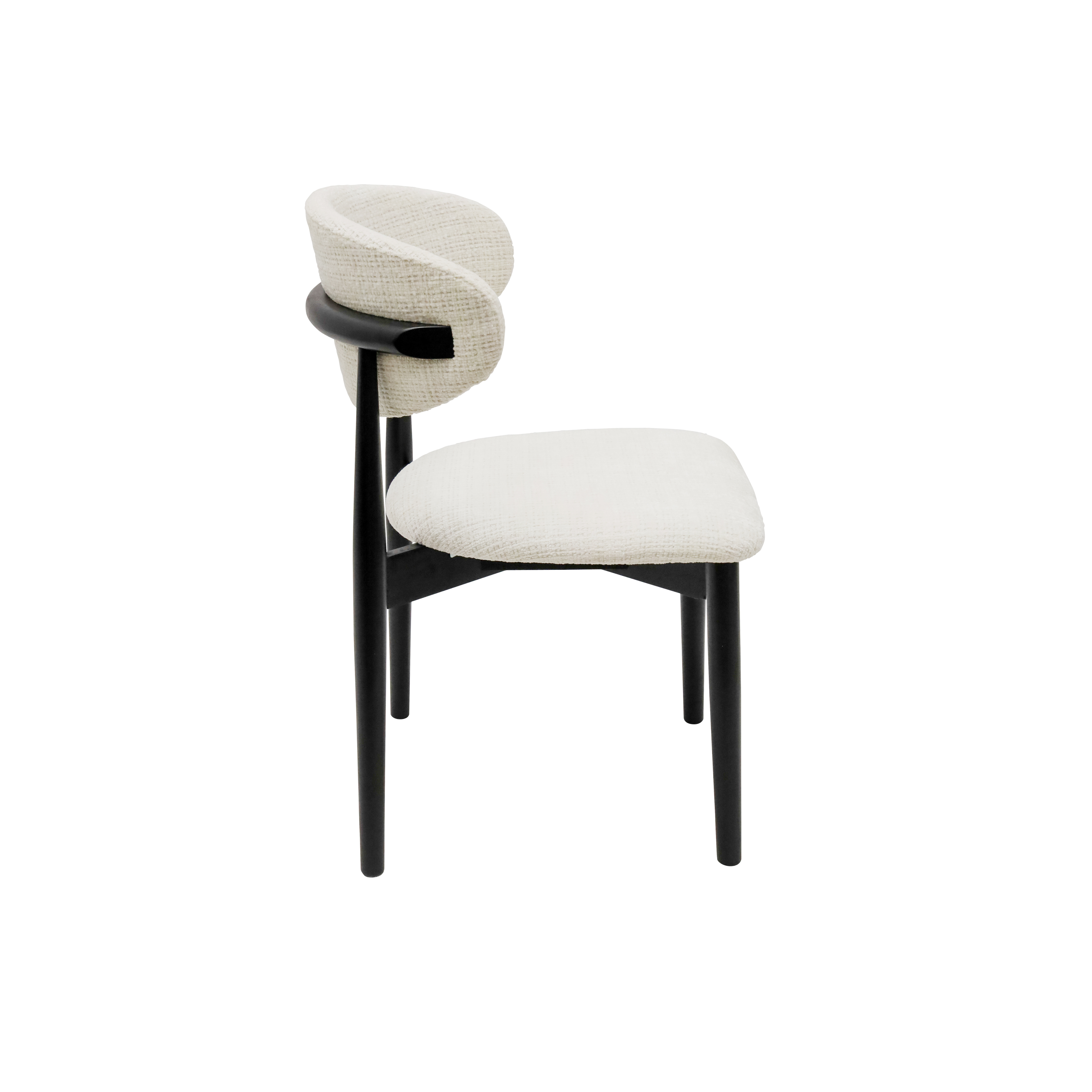 Alexa Dining Chair - Beige & Black