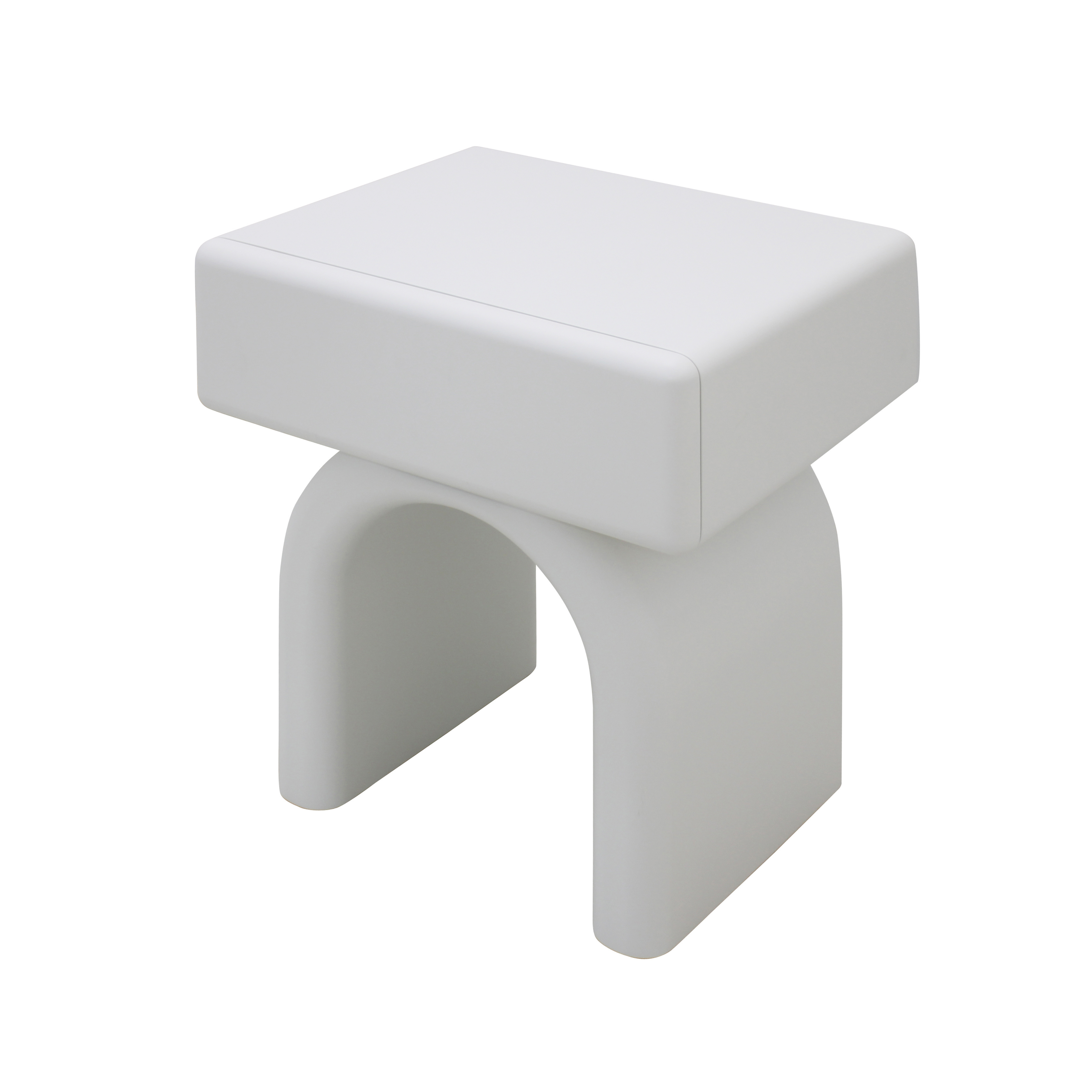 Sammi Bedside Table - Matt White