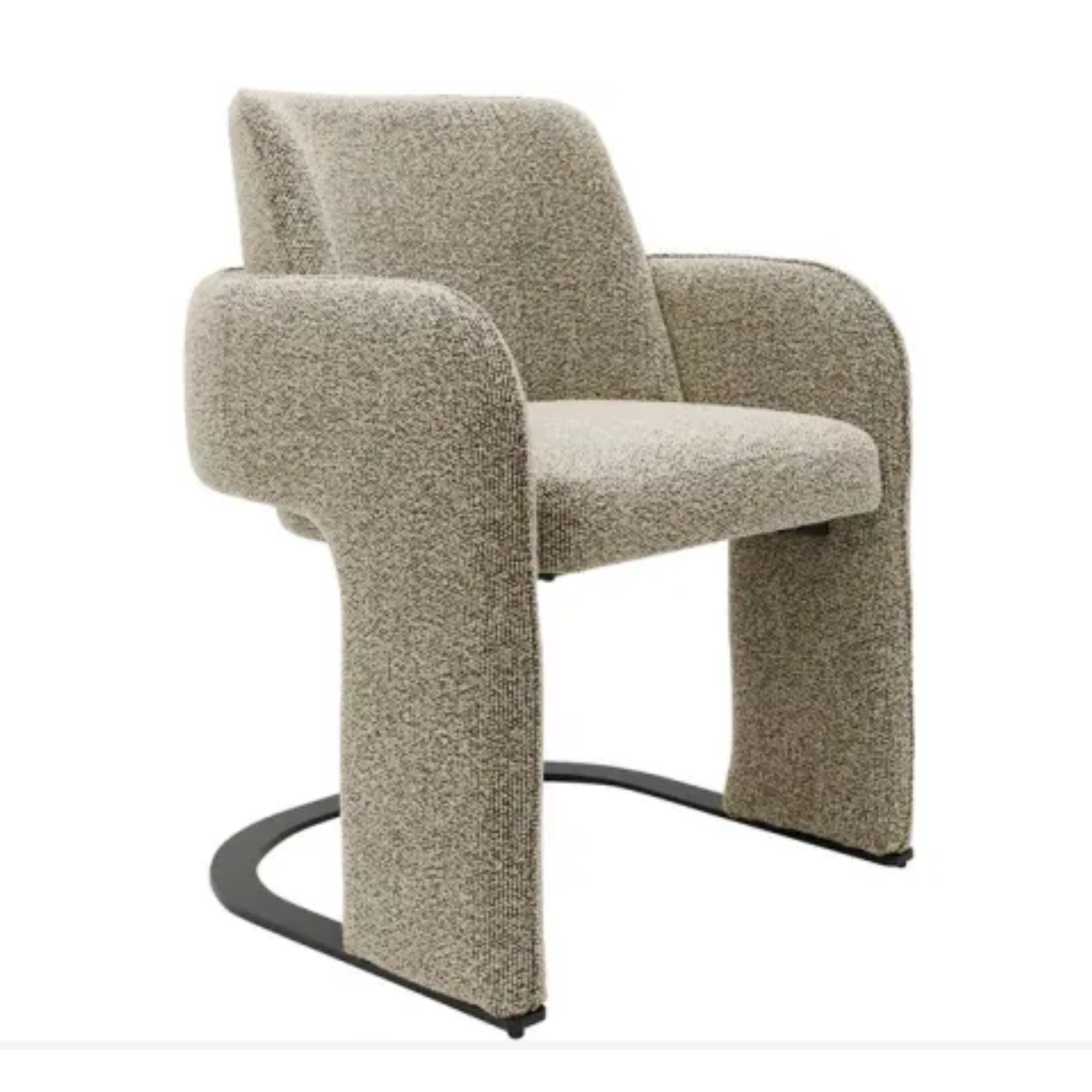 Stoney Dining Chair - Oatmeal Black Fleck